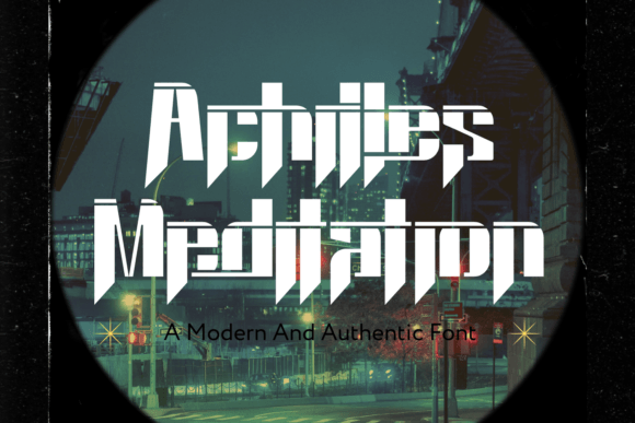 Achilles Meditation Font Review and Download Guide