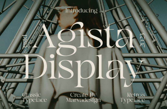 Agista Display: A Classic Serif Font for Elegant Craft Branding