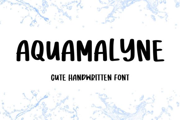 Aquamalyne: A Playful Script Handwritten Font for Editorial Design