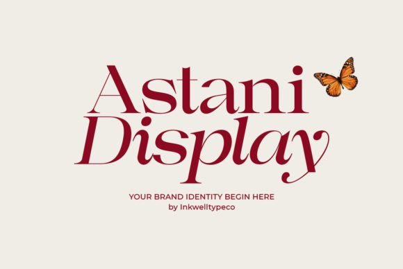 Astani Display Typeface for Elegant Handmade Branding