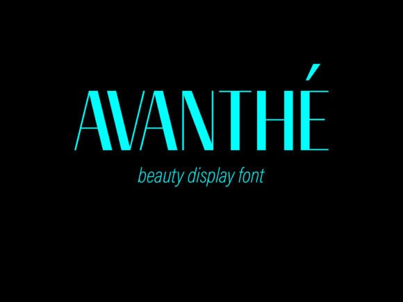 Avanthe Display Typeface for Bold Editorial Titles