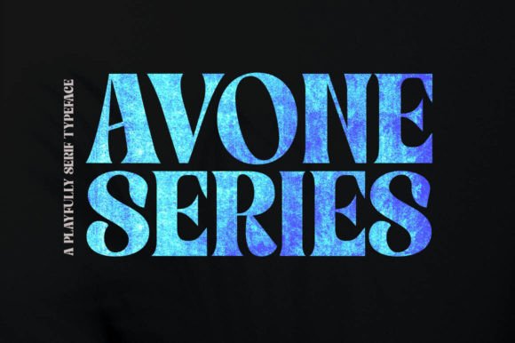 Avone Series: A Vintage Typeface for Editorial Display Design