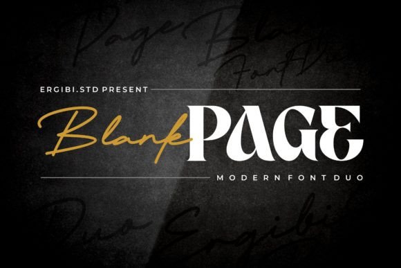 Blank Page Font Duo: Elevate Your Brand Identity
