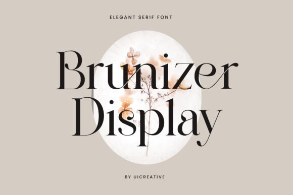 Brunizer Display: Elegant Serif Font for Premium Digital Branding