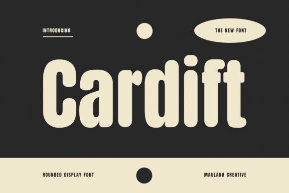 Cardift: A Bold Sans Serif Display Font for Modern Branding