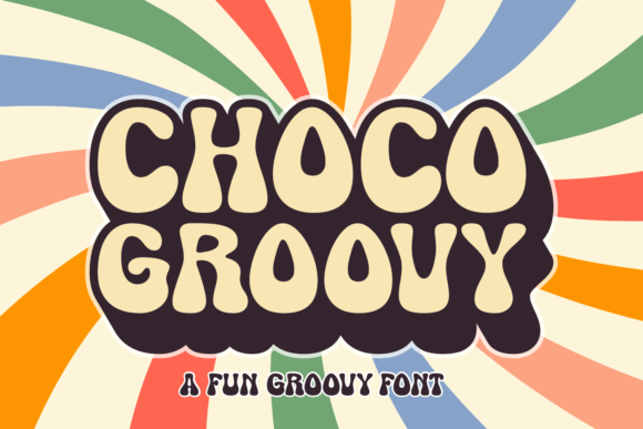 Choco Groovy Typeface for Playful Handmade Branding