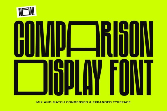 Comparison Display Typeface Review for Digital Campaigns