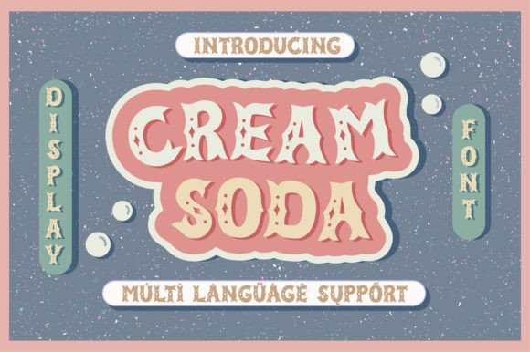 Cream Soda: Vintage Display Fonts for Campaign Design