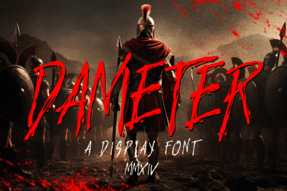 Dameter Typeface: The Eerie Display Font for Horror-Themed Crafts