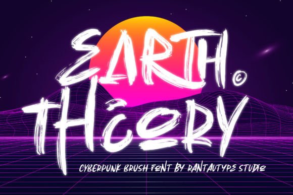 Earth Theory: A Street Brush Font for Chic Editorial Design