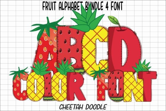 Fruit Alphabet: The Playful Color Font for Scroll-Stopping Social Graphics