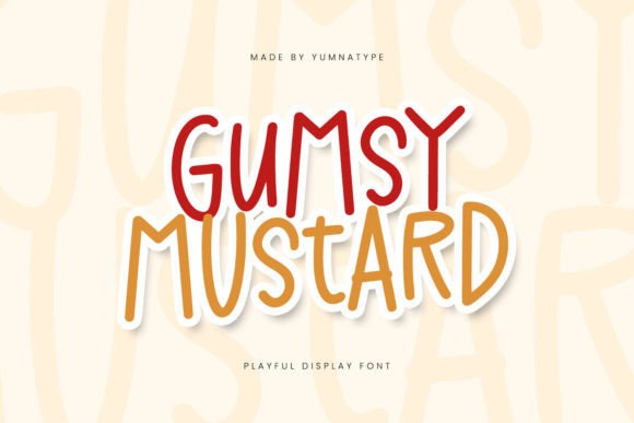 Gumsy Mustard: A Playful Script Handwritten Font for Handmade Brands
