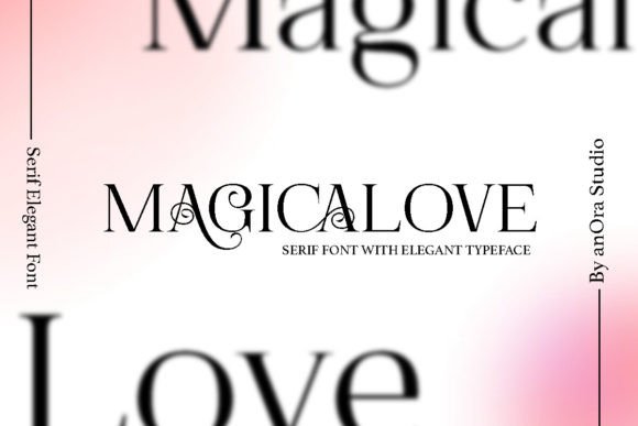 Magicalove Display Serif Font for Handmade Branding