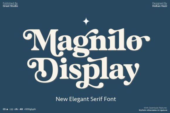 Magnilo Display: A Modern Vintage Serif for Digital Branding