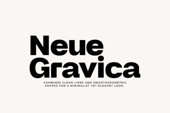Neue Gravica: The Modern Display Typeface for Digital Branding