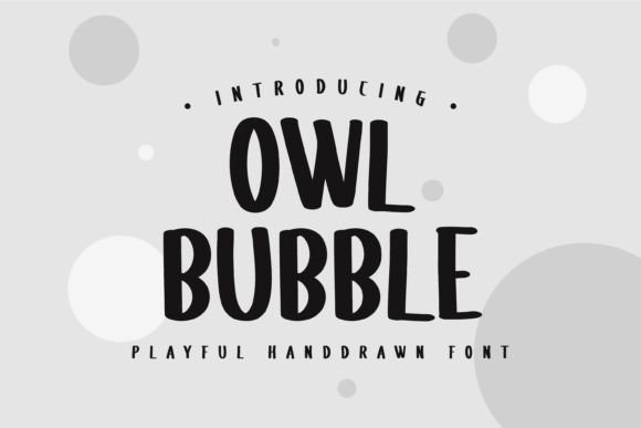 Owl Bubble: A Playful Hand-Drawn Display Font for Creative Projects