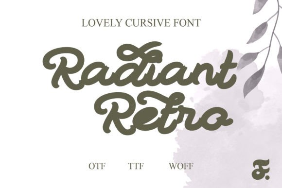 Radiant Retro: A Script Handwritten Typeface for Editorial Design
