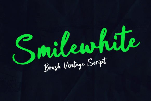 Smile White Brush Font Review for Campaign Design