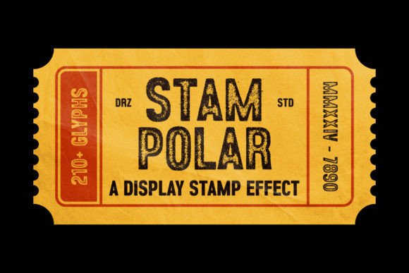 Stampolar: A Display Stamp Effect Font for Editorial Design